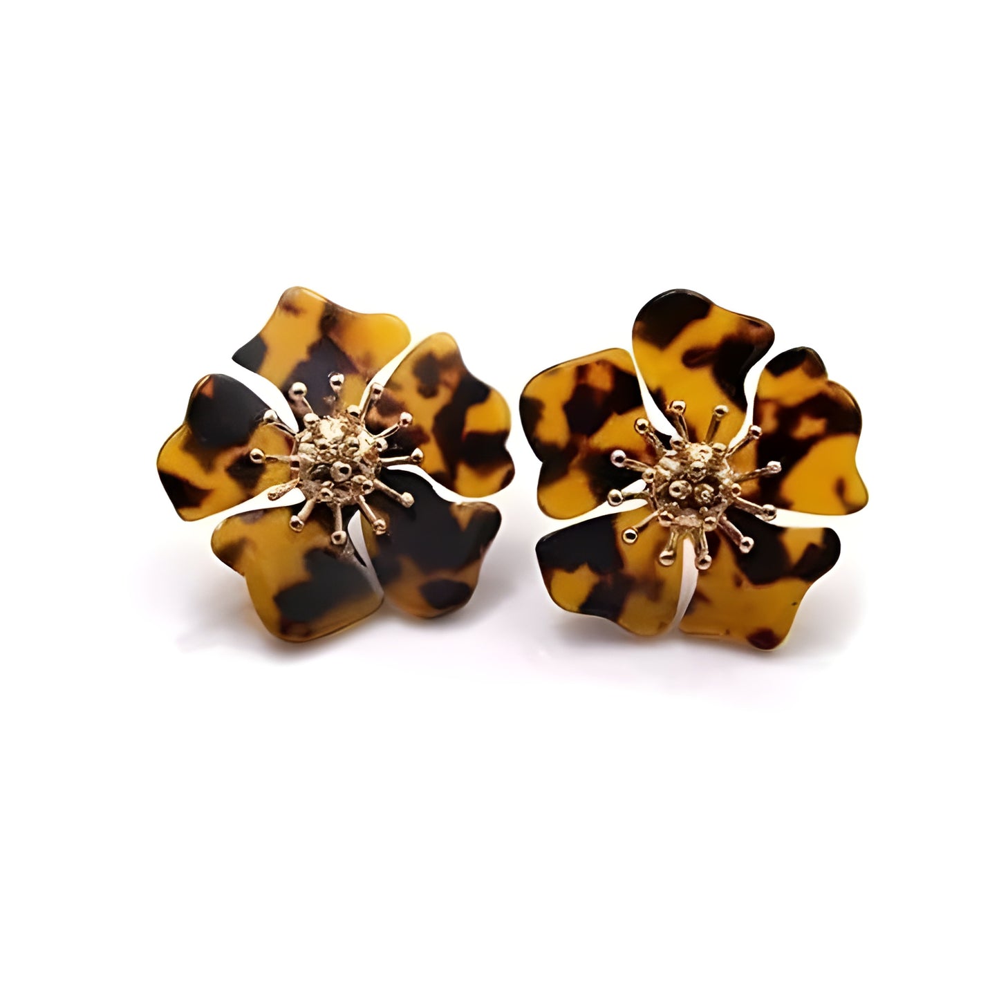 Acrylic Geometric Stud Artificial Earring