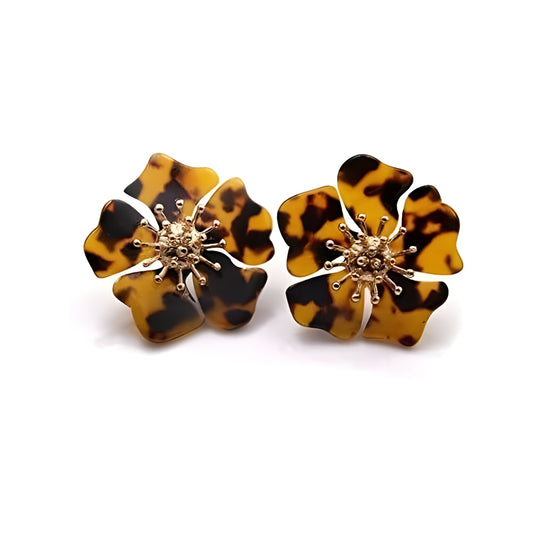 Acrylic Geometric Stud Artificial Earring