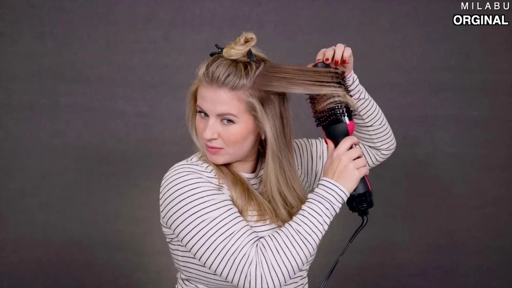 One Step Hot Air Hair Dryer & Volumizer with 3 in 1, Straightener Brush for All Hair Style