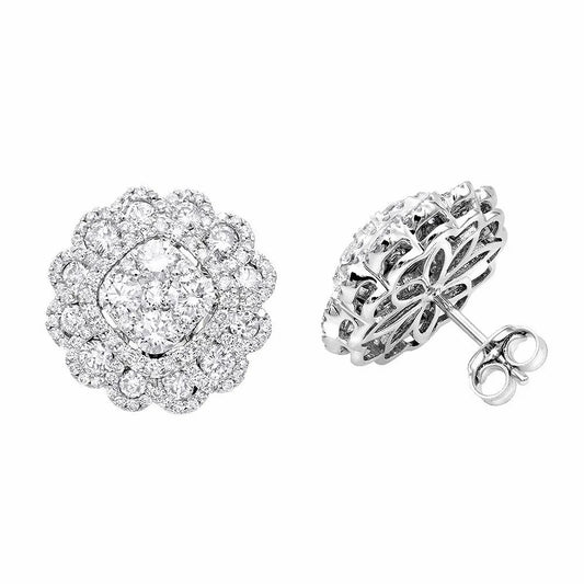Round Stud Artificial Earrings